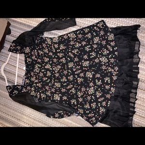 Second sight nyc  dress with pleated underskirt